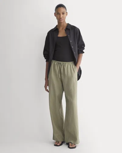 Everlane Drawstring Pant In Green