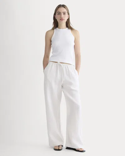 Everlane Drawstring Pant In White