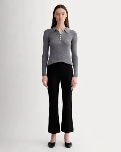 Everlane Dream Kick Flare Pant In Black In Blue