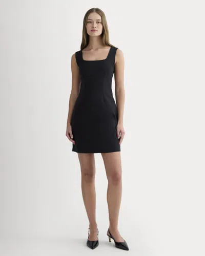 Everlane Dream Square-neck Dress In Black