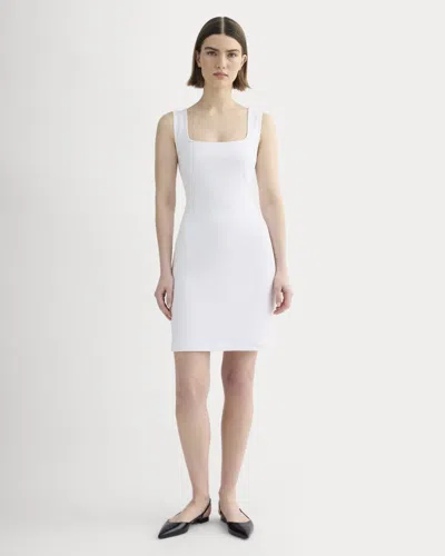 Everlane Dream Square-neck Dress In White