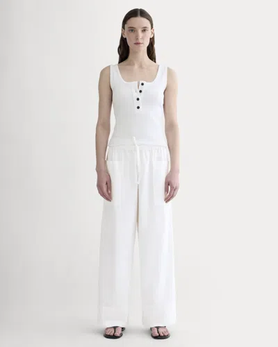 Everlane Easy Cargo Pant In White