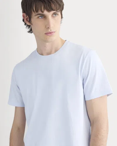 Everlane Essential Organic Crew Neck Tshirt In Skywriting In Blue