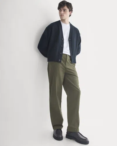 Everlane Everyday Relaxed-fit Chino Pant In Olive Night In Blue