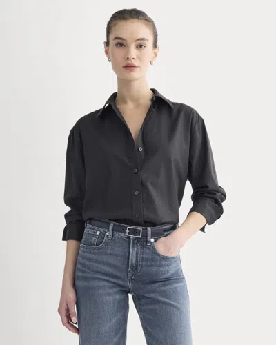 Everlane Everyday Shirt In Black