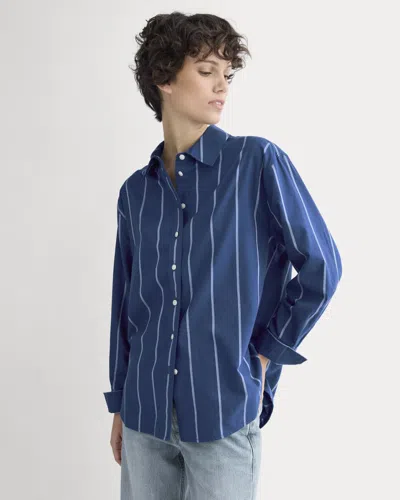 Everlane Everyday Shirt In Blue