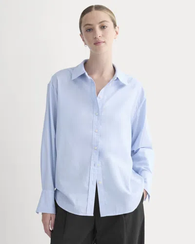 Everlane Everyday Shirt In Blue