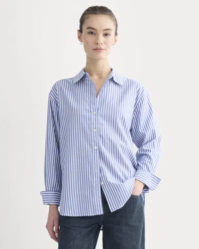 Everlane Everyday Shirt In Blue