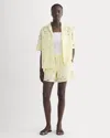 Everlane Eyelet Pull-on Short In Light Yellow In Yellow