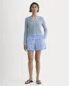 Everlane Eyelet Pull-on Short In Sky Blue In Blue