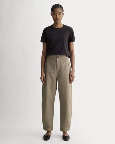 Everlane Fatigue Barrel Pant In Taupe In Brown