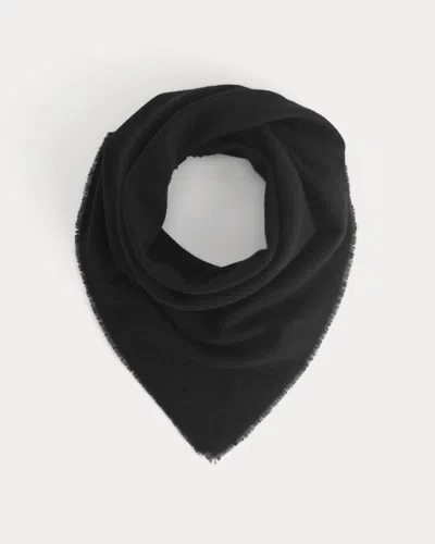 Everlane Feather Cashmere Bandana In Black