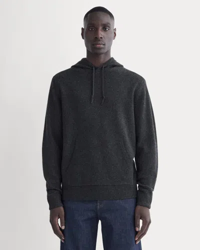 Everlane Felted Merino Hoodie In Charcoal In Black