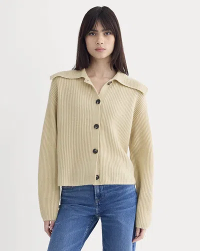 Everlane Fisherman Cardigan In Brown