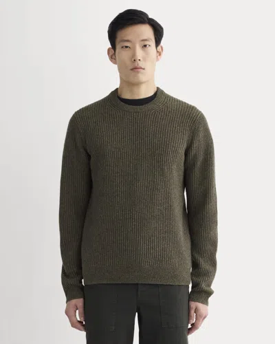Everlane Fisherman Crew Neck Sweater In Gray