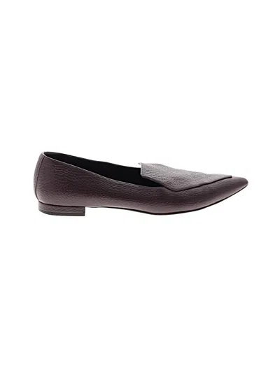 Pre-owned Everlane Flats In Burgundy