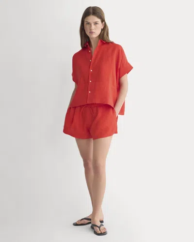 Everlane Flowy Short In Red