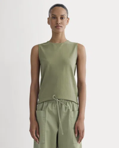 Everlane Form Tank Top In Lichen Green