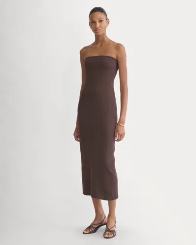 Everlane Form Tube Dress In Coffee Bean
