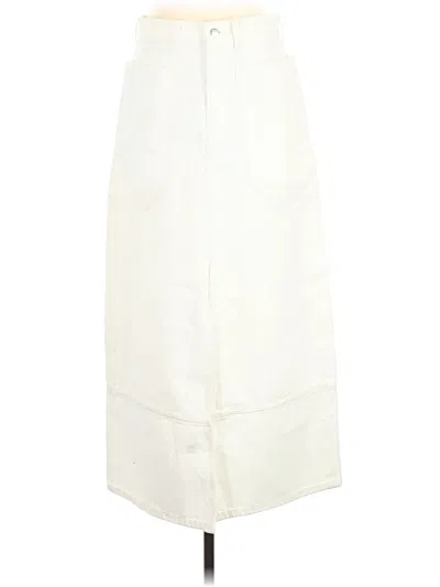 Pre-owned Everlane Formal Skirt In Ivory
