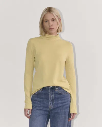 Everlane Funnel Neck Sweater In Brown