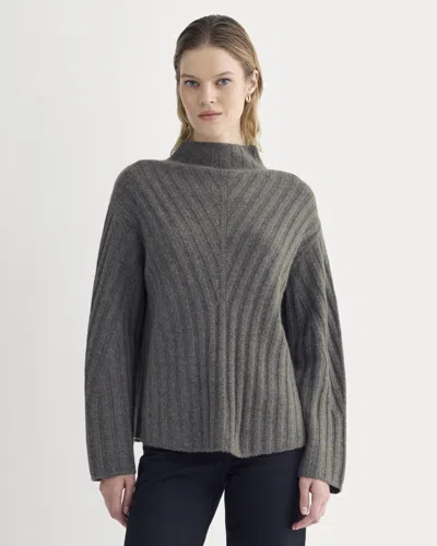 Everlane Funnel-neck Sweater In Gray