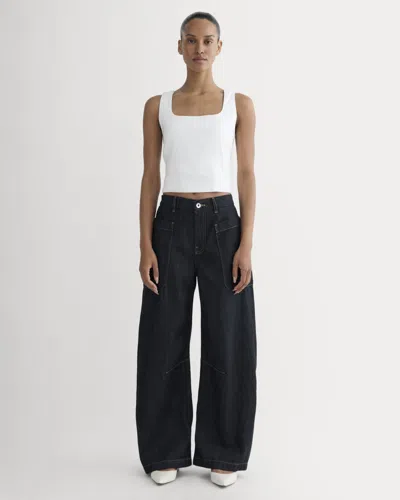 Everlane Gardener Pull-on Jean In Dark Indigo In Black