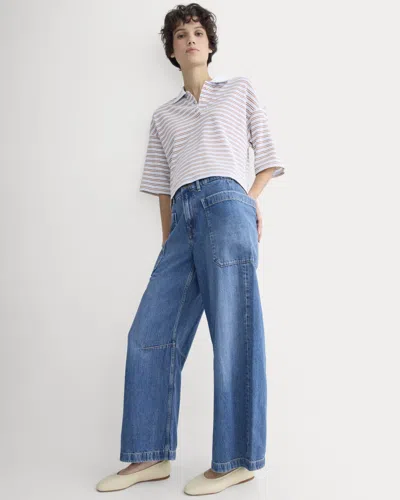 Everlane Gardener Pull-on Jean In Medium Indigo In Blue