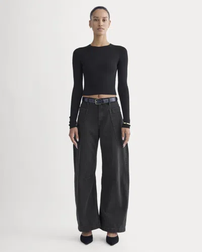 Everlane Gardener Pull-on Jean In Washed Black