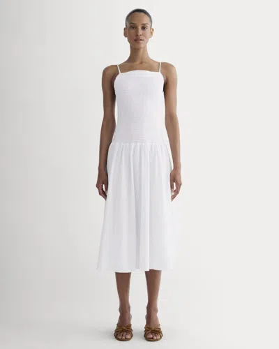 Everlane Gauze Open-back Dress In White