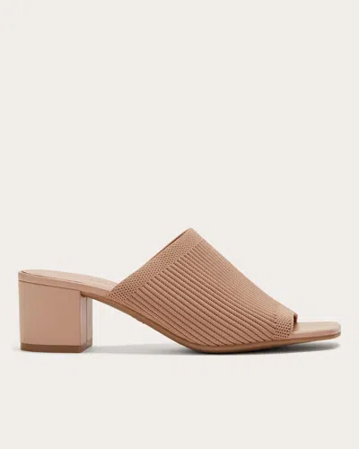 Everlane Glove Mule In Reknit In Blush Tan In Nude