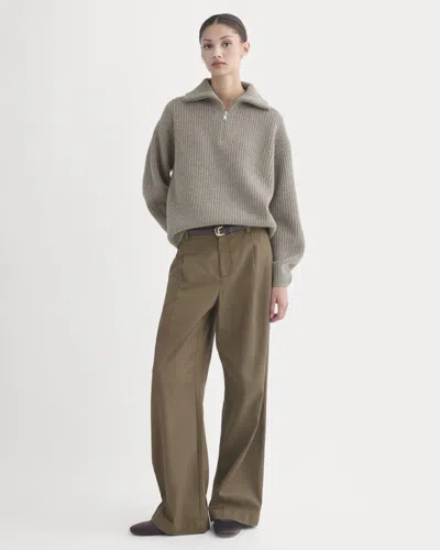 Everlane Half-zip Sweater In Neutral