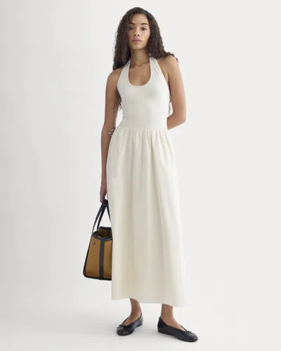 Everlane Halter Dress In Gold