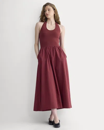 Everlane Halter Dress In Red