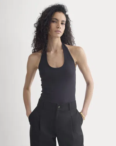Everlane Halter Tank Top In Black