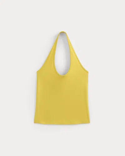 Everlane Halter Tank Top In Passion Fruit In Yellow
