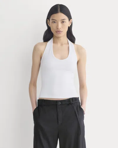 Everlane Halter Tank Top In White