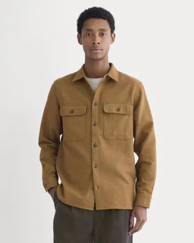 Everlane Heavyweight Overshirt In Heathered Toffee In Neutral