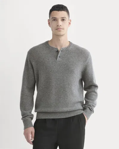 Everlane Henley Sweater In Gray