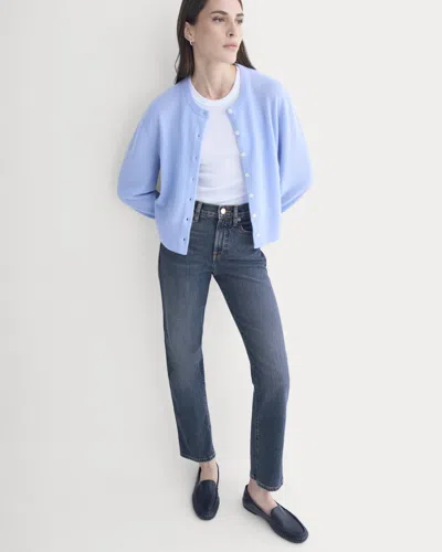 Everlane High-rise Cigarette Jean In Light Vintage Indigo In Blue