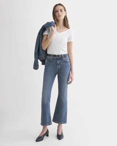 Everlane High-rise Kick Flare Jean In Washed Indigo In Blue
