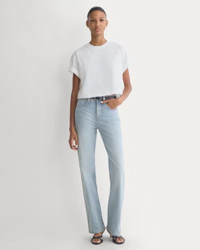 Everlane High-rise Slim Bootcut Jean In Light Indigo In Purple