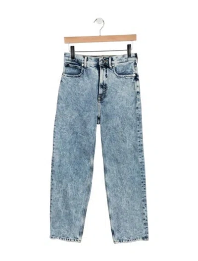 Pre-owned Everlane High-rise Straight Leg Jeans In Blue