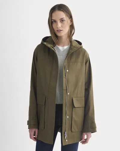 Everlane Hooded Field Jacket In Beech In Multi