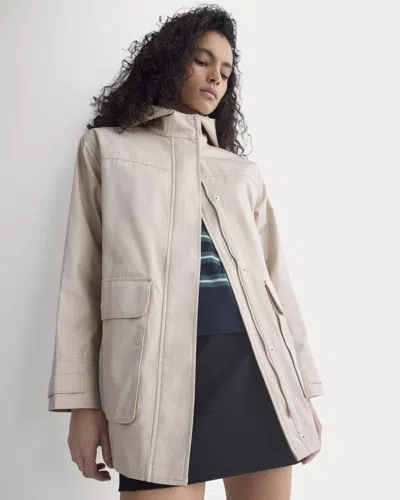 Everlane Hooded Field Jacket In Peyote In Multi