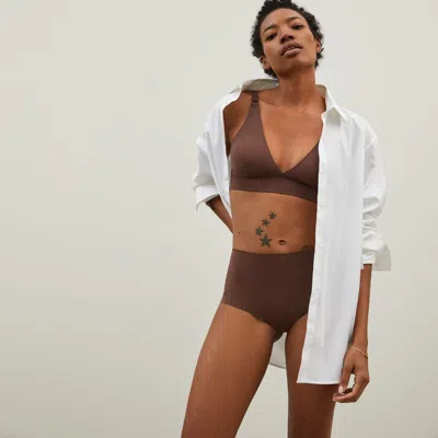 Everlane Invisible High-rise Hipster In Dark Tan In Brown