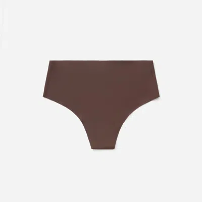 Everlane Invisible High-rise Thong In Dark Tan In Brown