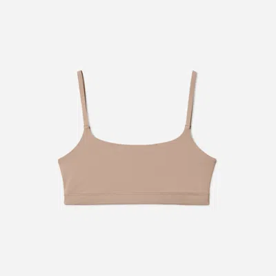 Everlane Invisible Square-neck Bralette In Light Tan In Brown