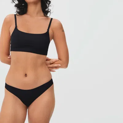 Everlane Invisible Thong In Black