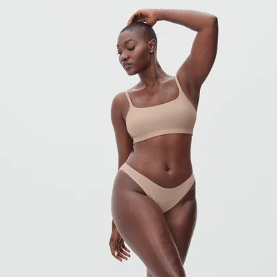 Everlane Invisible Thong In Light Tan In Brown